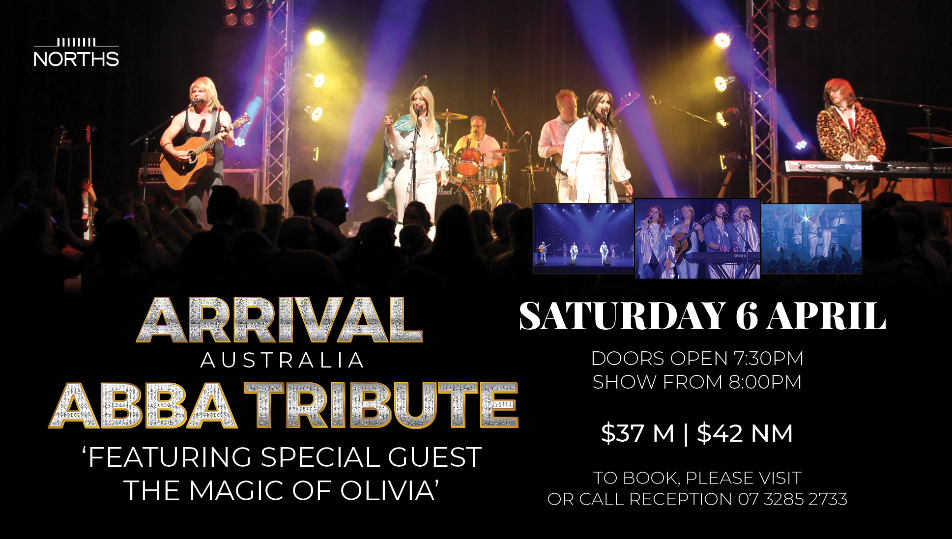 Arrival Australia ABBA Tribute Show with special guest performance 'The Magic of Olivia.'